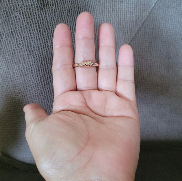 Bronzallure Rope Textured Front Rose🌹 Gold💛  Ring💍 - Picture 3 of 15